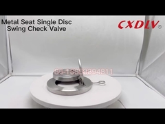 Valvola di ritegno a disco singolo oscillante per wafer, tenuta stagna