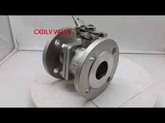 Valvola a sfera flangiata con leva di comando bloccabile