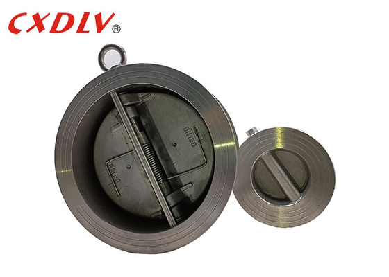 BACCANO morbido doppio PN16 del metallo di Seat EPDM dell'acciaio inossidabile della valvola di ritenuta del piatto del wafer di H77X-150LB
