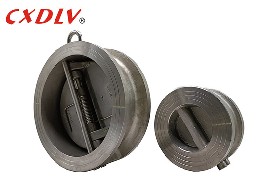 BACCANO morbido doppio PN16 del metallo di Seat EPDM dell'acciaio inossidabile della valvola di ritenuta del piatto del wafer di H77X-150LB