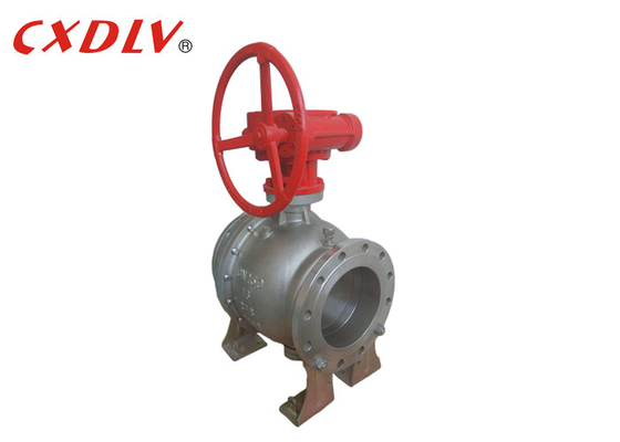 Valvola a sfera montata su perno flangiato in acciaio fuso PN16 DN150 DN200