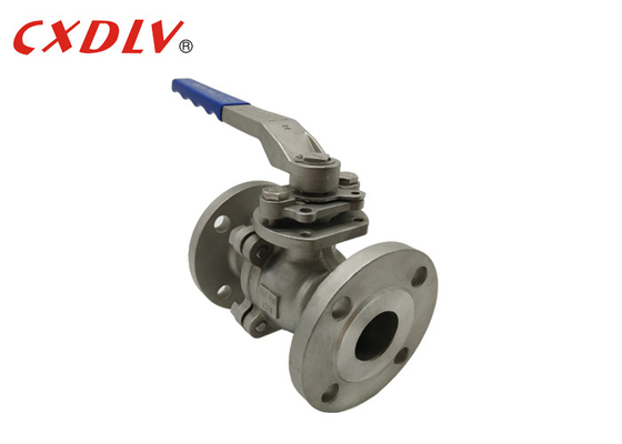Valvola a sfera flangiata DIN PN16 WCB 2PC in acciaio inossidabile