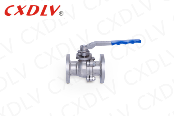 Valvola a sfera a galleggiante con flangia standard DIN a piattaforma bassa da 1/2"-8" con maniglia Ss304 / 316 per acqua, olio, gas