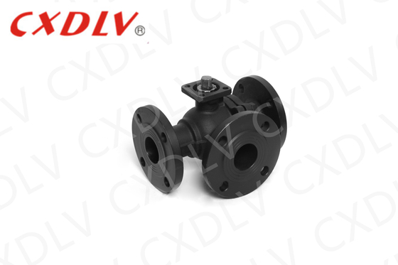 Valvola a sfera a tre vie PN16 con PTFE Seaat