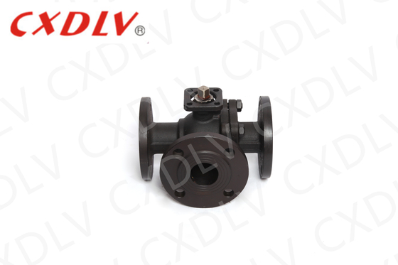 Valvola a sfera a tre vie PN16 con PTFE Seaat