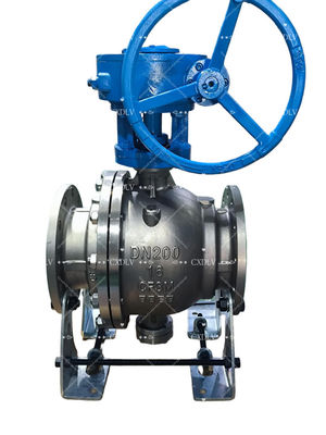 Valvola a sfera fissa in acciaio inossidabile, valvola a sfera a flangia manuale Acqua, olio, gas