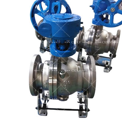 Valvola a sfera fissa in acciaio inossidabile, valvola a sfera a flangia manuale Acqua, olio, gas