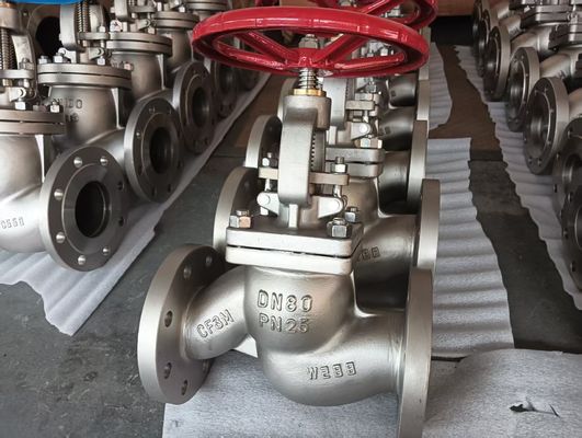 Wcb Valvola globulare versatile in acciaio inossidabile tipo flangea Valvola di arresto a foratura completa