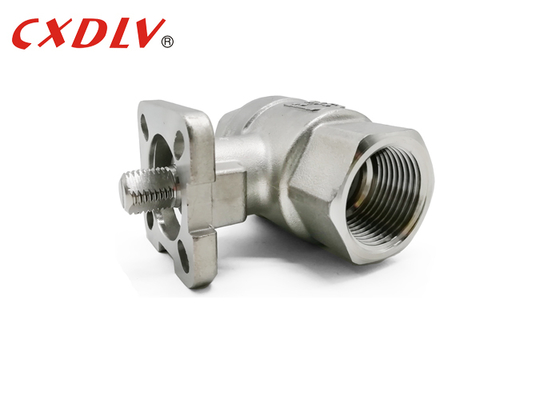 Valvola a sfera filettata da 1 pollice con connessione NPT idraulica CF8M 1000wog con attacco superiore ISO5211
