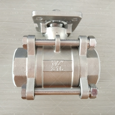 Valvola a sfera filettata NPT in acciaio inossidabile/al carbonio elettrica/pneumatica