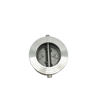 Valvola di ritegno a doppia piastra in acciaio inossidabile con resistenza alle alte temperature per acqua, vapore, olio e gas