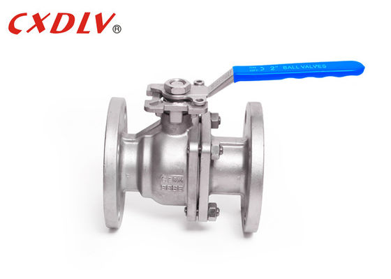 Valvola a sfera flangiata da 4 pollici da 150LB in acciaio inossidabile CF8 CF8M con attacco diretto, valvola a sfera flottante 2 pezzi