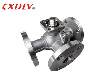 Cuscinetto di montaggio diretto dell'acciaio inossidabile della valvola a sfera di 3 modi per automazione degli azionatori del motore