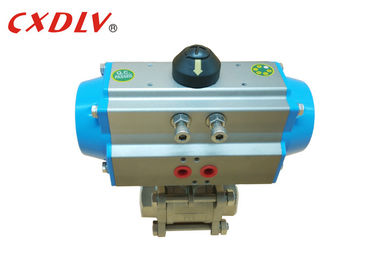 DN15 - DN100 acciaio inossidabile azionato pneumatico CF8M della valvola a sfera del filo BSPT