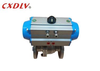 Valvola a sfera attivata pneumatica Q641F JIS10K 50A dell'aria piena del porto di SS316 2PC