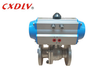 Valvola a sfera attivata pneumatica Q641F JIS10K 50A dell'aria piena del porto di SS316 2PC