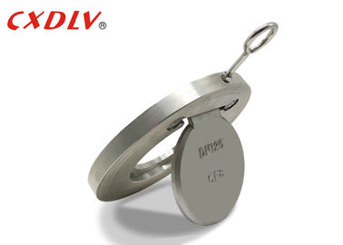Singolo metallo durevole Seat dell'acciaio inossidabile CF8 PN16 della valvola di ritenuta del wafer della primavera dell'oscillazione