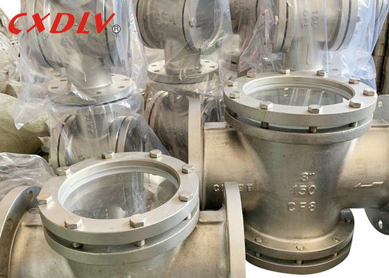 Vetro di vista diritto rotondo di acciaio inossidabile di CF8M WCB 150LB