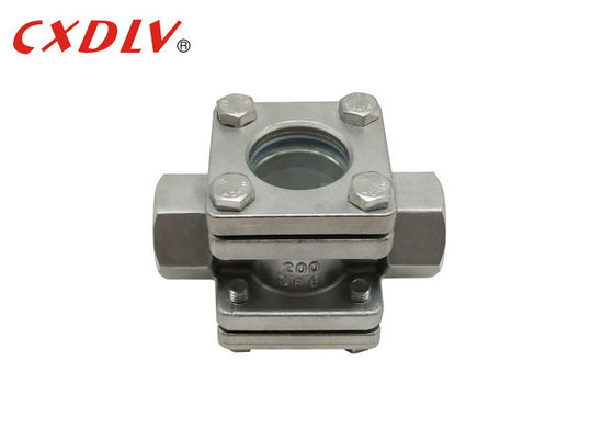 La pianura ha infilato 3/4" indicatore PN16 di flusso ha flangiato vetro di vista