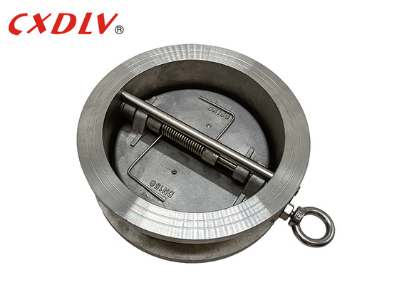 Tipo porta del wafer di DN150 EPDM Seat del disco del tubo doppio del piatto della valvola di ritenuta doppia