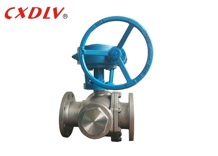 Industrial Grade Stainless Steel 3 Way Ball Valve with Full Port Opening and T-Port Design for Various Applications