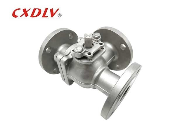 Manuale piattaforma bassa in acciaio inossidabile 3 via valvola a sfera flange connessione tipo T DN50 DN 80 DN 100