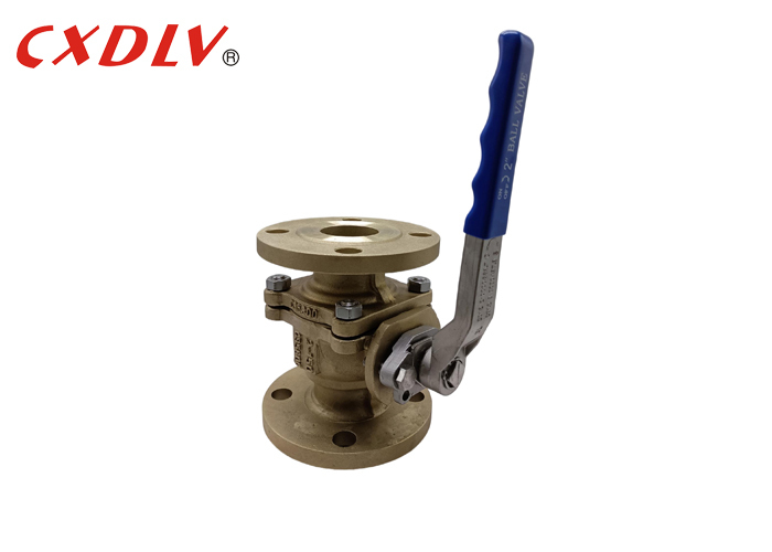 Valvole a sfera ASTM B148 C95800 Sfera flottante Albero a prova di espulsione Ingresso laterale