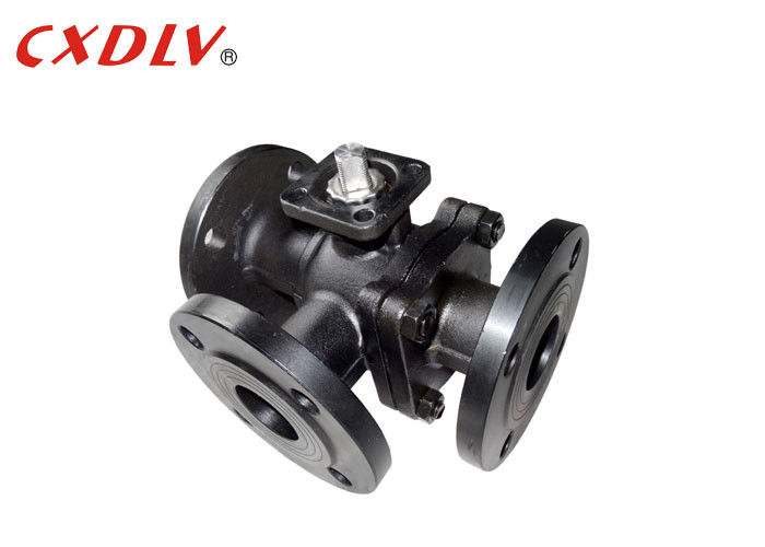 Valvola a sfera a tre vie PN16 con PTFE Seaat