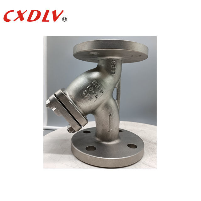 DN50 PN16 Y Valvola di stiratura 300Micron SUS304 Lavatrici a molla con connessione a flangia