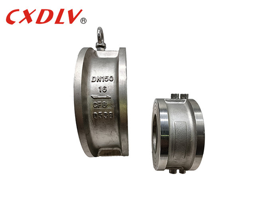 BACCANO morbido doppio PN16 del metallo di Seat EPDM dell'acciaio inossidabile della valvola di ritenuta del piatto del wafer di H77X-150LB