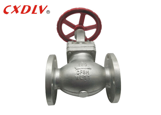 Classe API 150LB in acciaio inossidabile CF8M Valvola a sfera di flangia 8 pollici 12 pollici in forma di spina