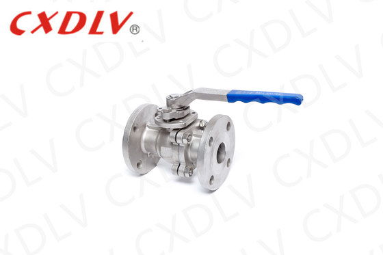 CF8 Valvola a sfera a fianco con materiale di sedile RPTFE o Develon per olio e altri fluidi