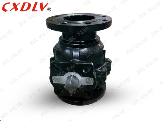 Valvola a sfera a fianco in acciaio al carbonio A216WCB con sedile in RPTFE per il trattamento delle acque reflue