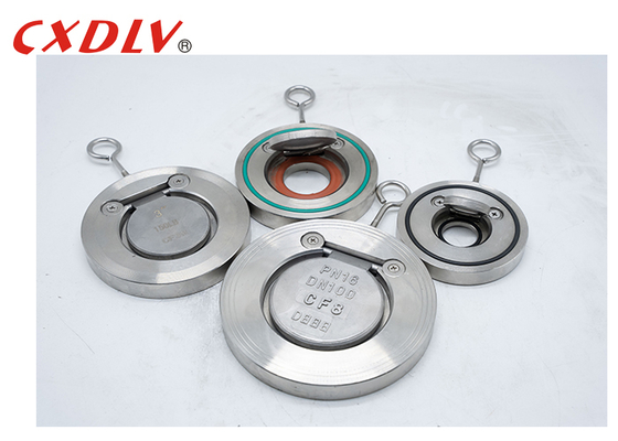 Valvola di ritegno a battente in acciaio inossidabile, modello sottile, tenuta in EPDM