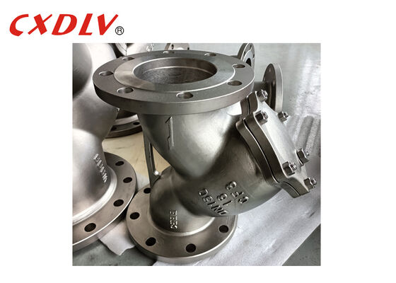 DN150 CF8 Y Valvola di stiratura PN16 Flanged Ended 300Micron Mesh con Barmagnet