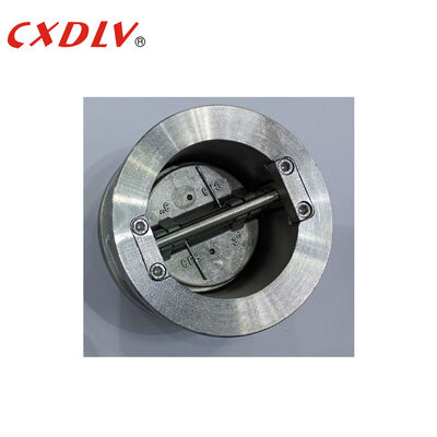 Stainless Steel 304 Wafer Type Dual Plates Check Valve Swing Type PN16 Flange End
