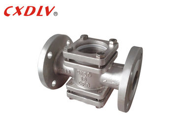 150LB RF Valvola di vetro a vista a fianco Indicatore di flusso con finestrino a doppio vetro