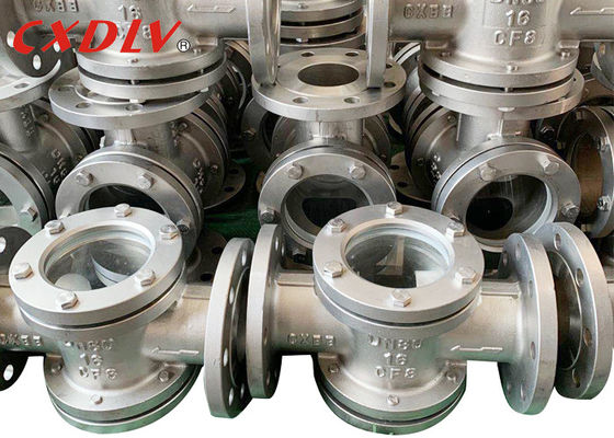 Vetro di vista diritto rotondo di acciaio inossidabile di CF8M WCB 150LB