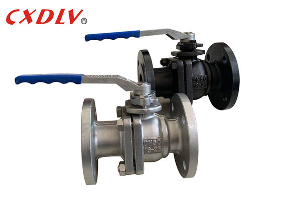 Il BACCANO FM DN50 dell'olio PTFE Seat dell'acqua ha flangiato valvola a sfera